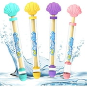 CARRFA 4PCS Romantic Fireworks Water Gun for Couple, High-Pressure Pull-Out Water Spray Toy for Bathing, Pool, Party Entertainment